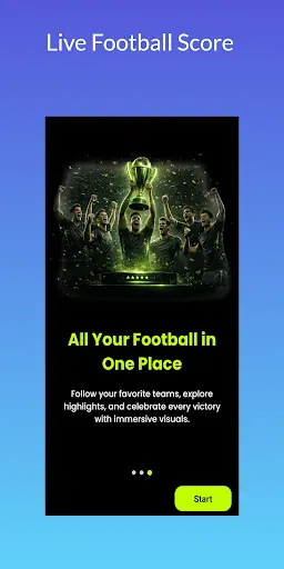 Stream East app intro screen: All Your Football in One Place